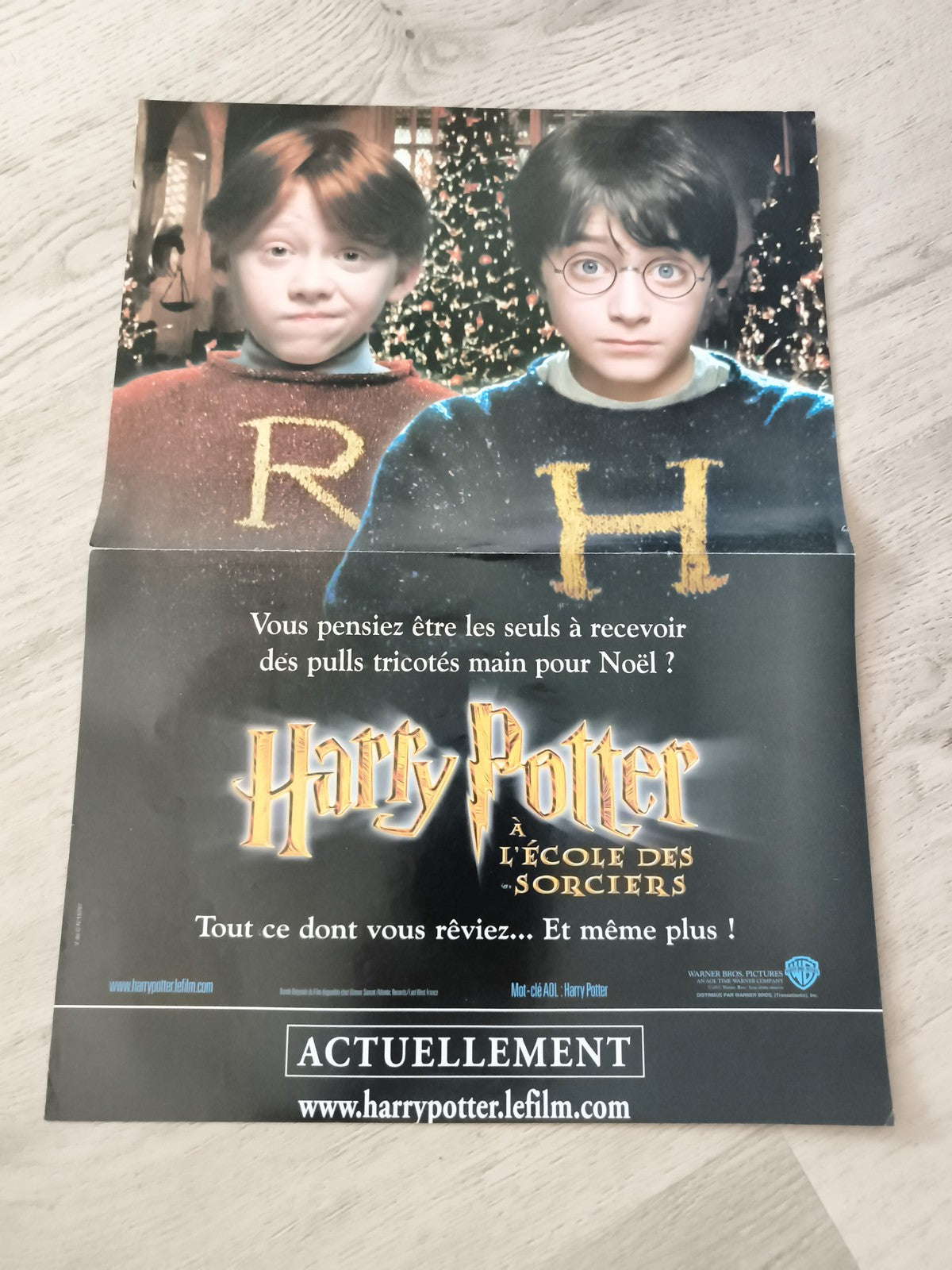 Poster Harry Potter à l'école des sorciers film français cinéma Warner Bros