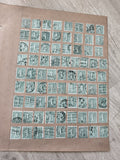 Gros lot anciens timbres étude Marianne 15c vert oblitérés philatélie collection