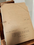 Document administratif ancien Marseille 1942 travaux publics hydraulique