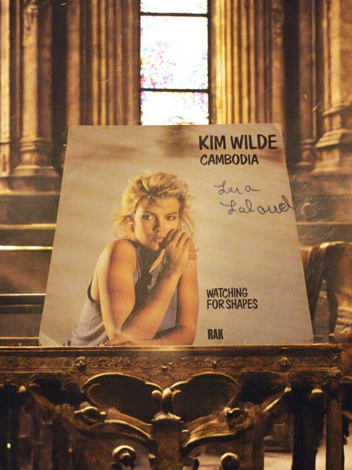 Vinyle 45 tours Kim Wilde Cambodia vintage années 80 RAK pochette photo