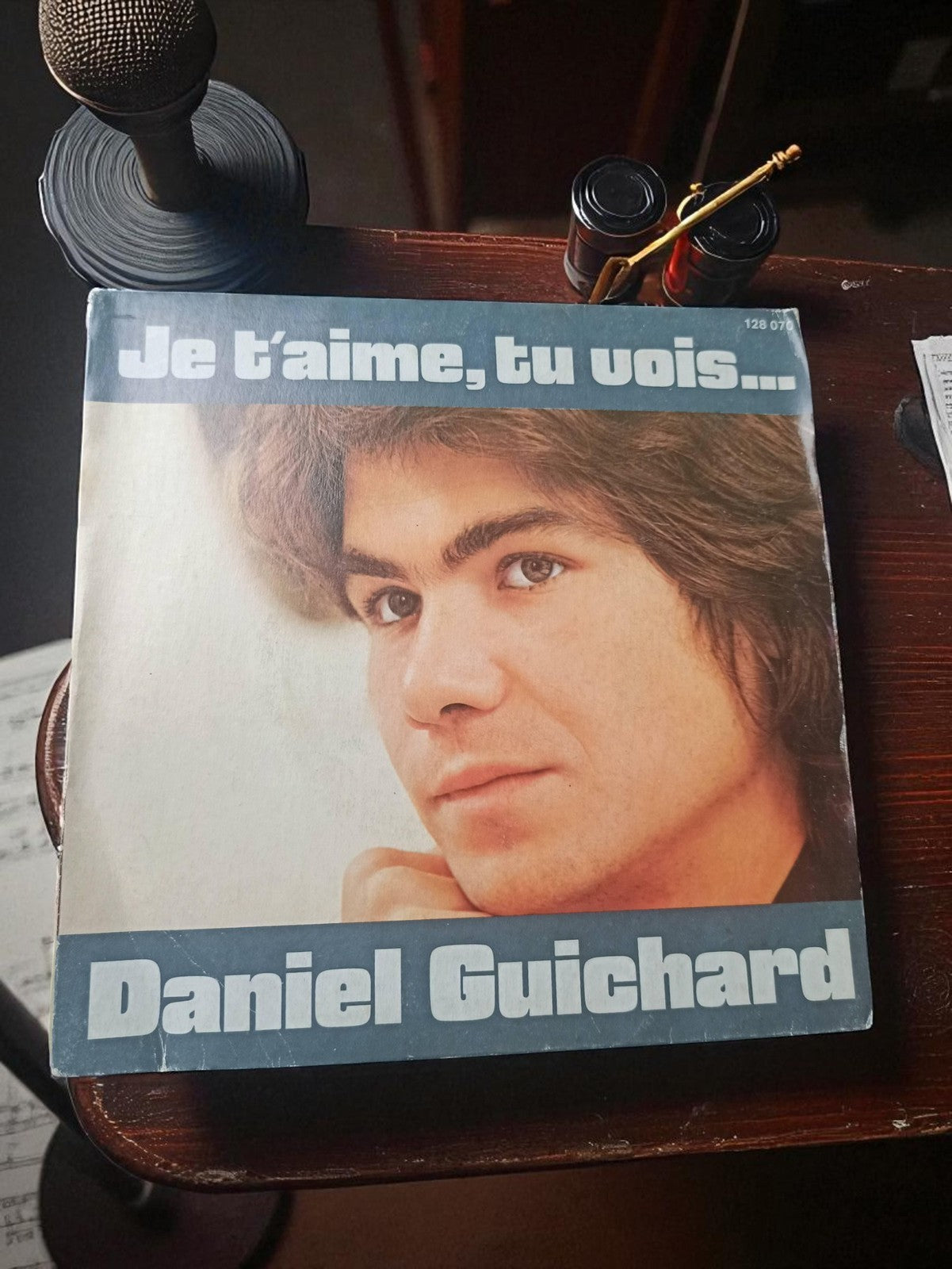 Disque vinyle 45 tours Daniel Guichard Je t’aime tu vois rétro vintage