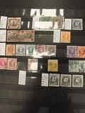 Timbres Belgique anciens oblitérés, lot philatélie, effigies et monuments