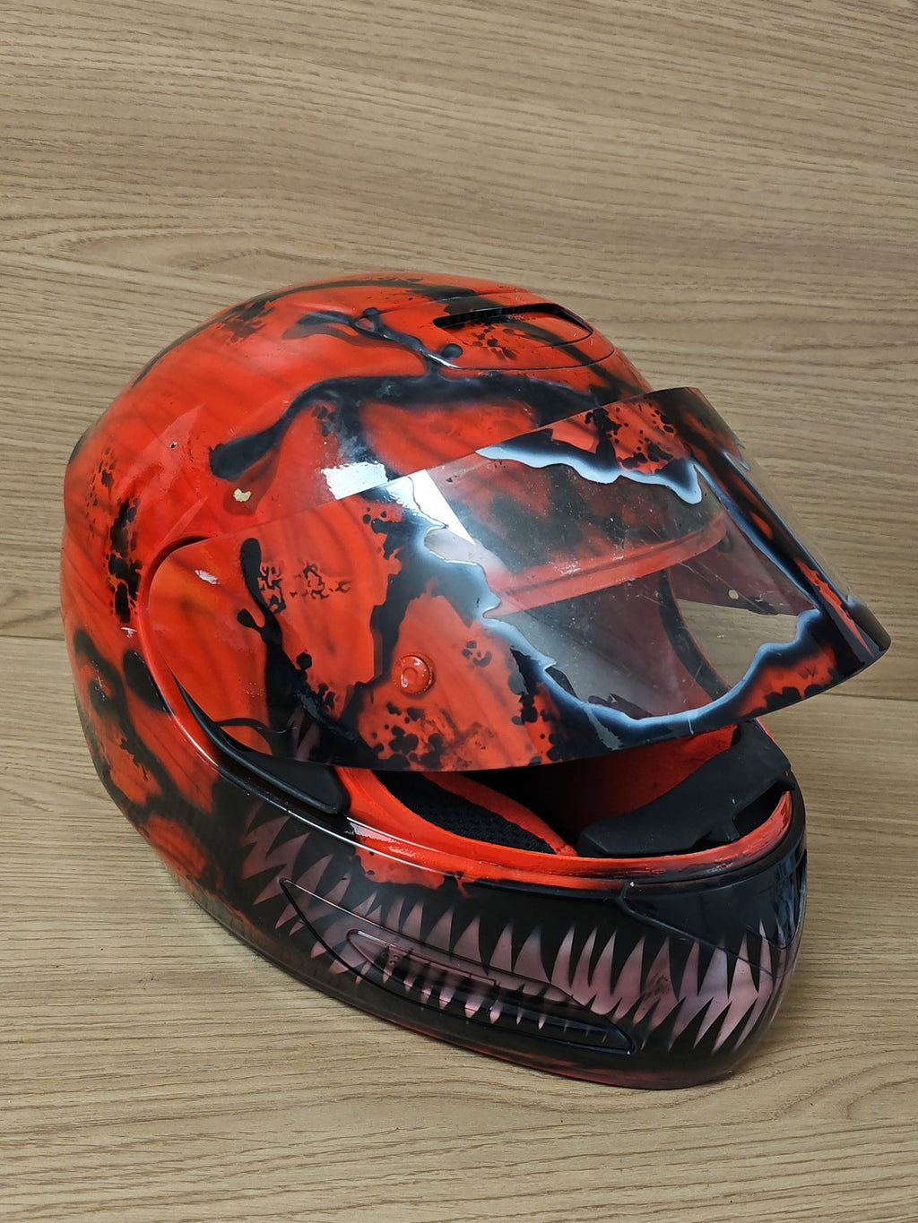 Casque moto collector HJC Venom Spiderman Spyder III JC Design rare occasion vin