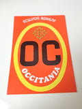Vintage autocollant publicitaire ancien Occitanie, rétro déco collection rare