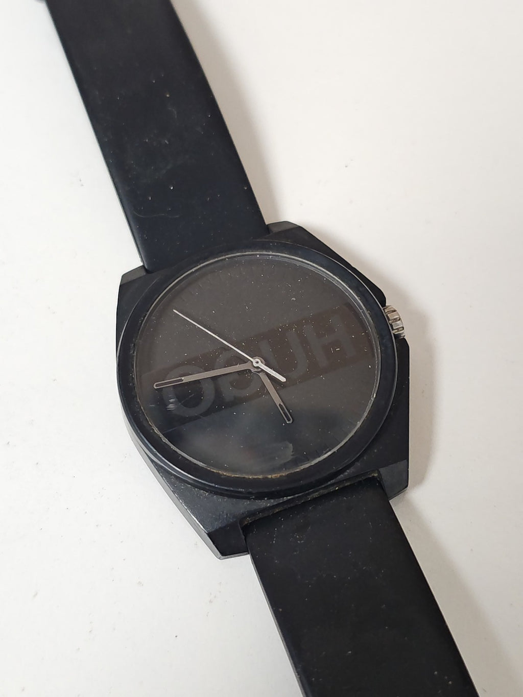Montre Hugo Boss Play 1520006 noire homme, bracelet élégant, montre d'occasion