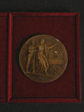 Médaille ancienne bronze PRO PATRIA préparation militaire XIXe siècle