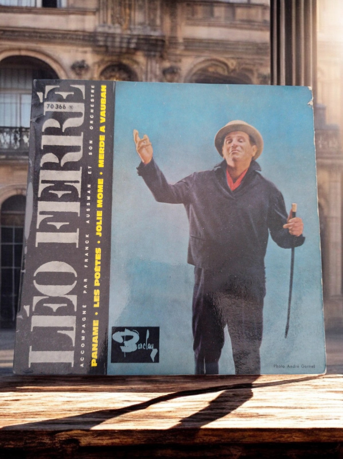 Vinyle 45 tours Léo Ferré Barclay Paname vintage chanson française