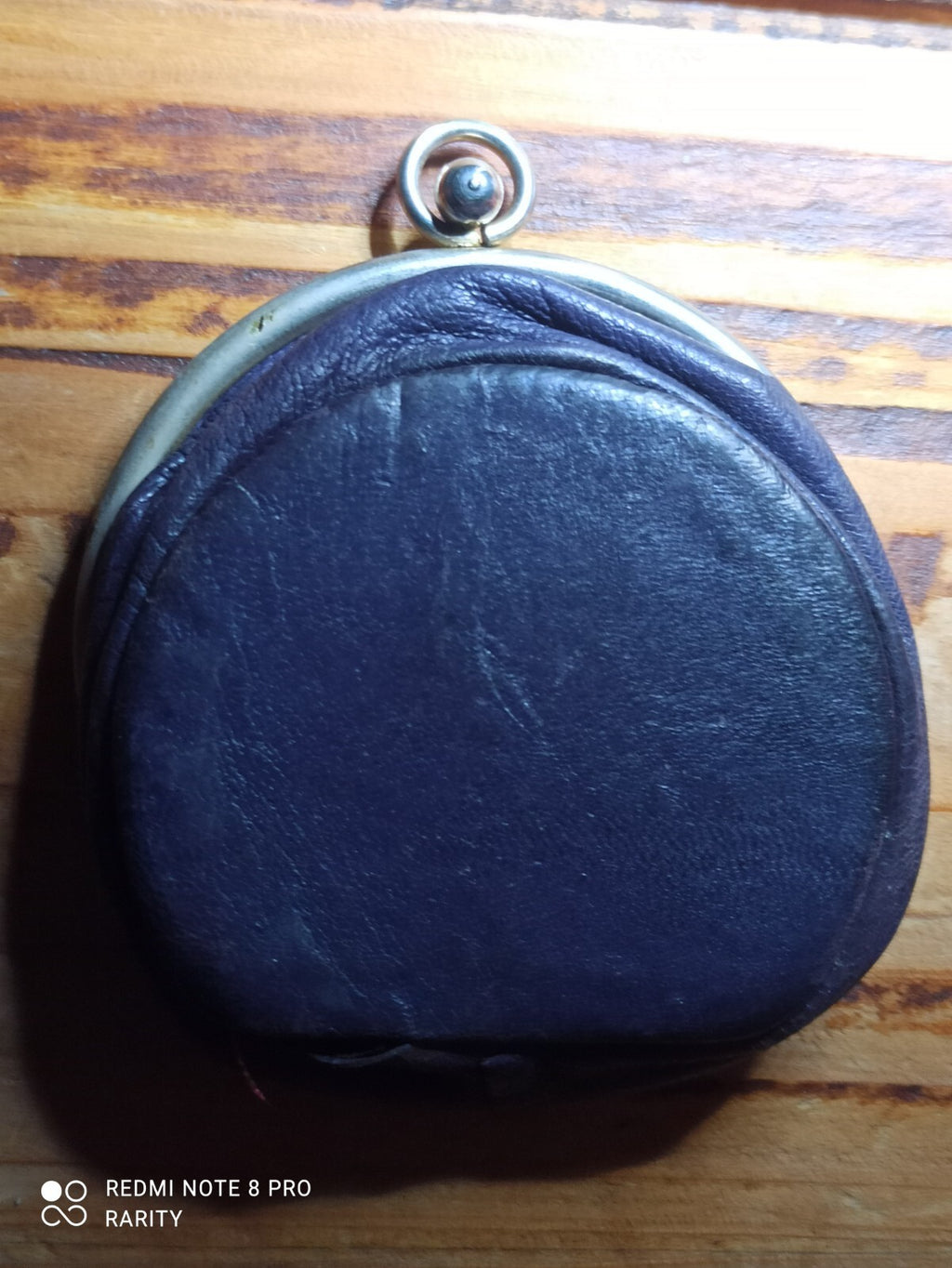 Porte-monnaie vintage années 1920, peau de serpent, monture métal argenté