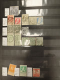 Timbres poste Belgique anciens oblitérés x14 – motifs roi, lion, divers
