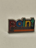 Pin's rétro ancien Merlin Gerin point, badge vintage collection électricité rare