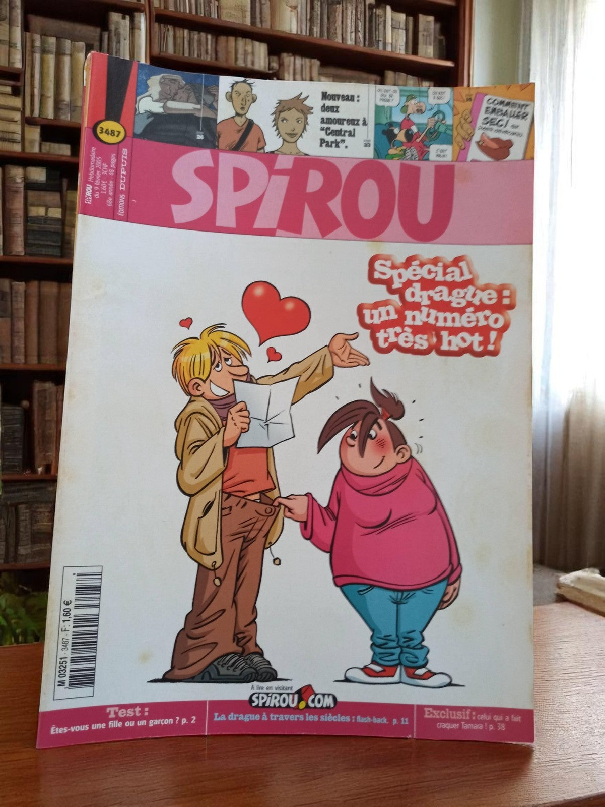 Magazine Spirou n°3487 Vintage Années 2000 Spécial Drague BD Franco-Belge
