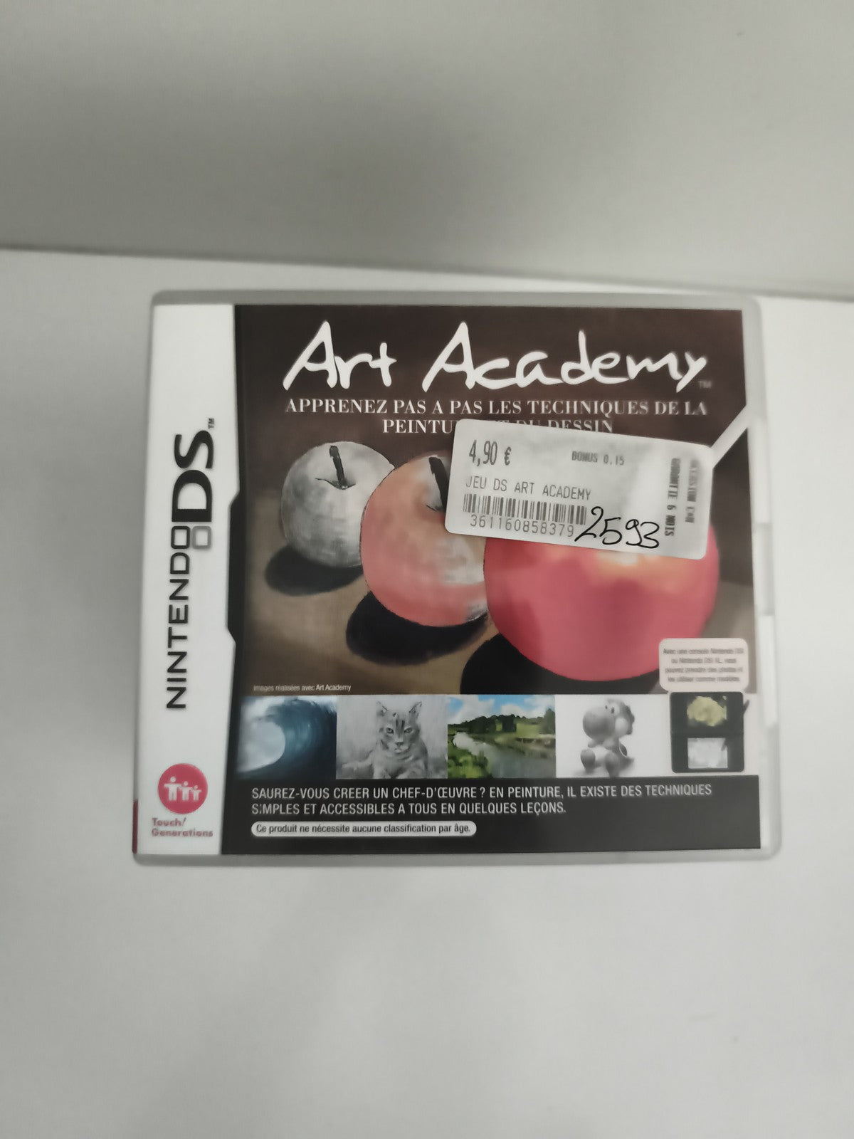 Jeu Nintendo DS Art Academy apprentissage dessin peinture