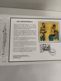 Feuillet CEF L’Art Contemporain Baseltiz 1994 timbre oblitéré philatélie