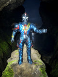 Figurine Bandai Ultraman vintage monstre Kaiju bleu métal années 90