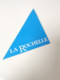 Vintage grand sticker publicitaire ancien La Rochelle rétro collection déco