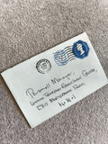 Lettre oblitérée Royaume-Uni 1973, timbre 3p bleu, cachet Paddington philatélie