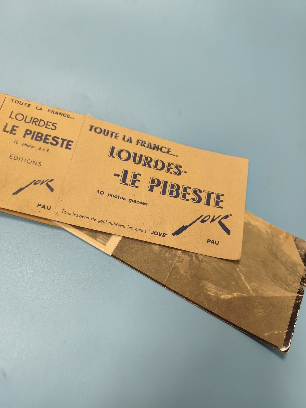 Lot de 10 photos glacées Lourdes Le Pibeste format 6x9 avec pochette