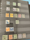 Lot anciens timbres oblitérés Suède, philatélie collection, formats variés coule