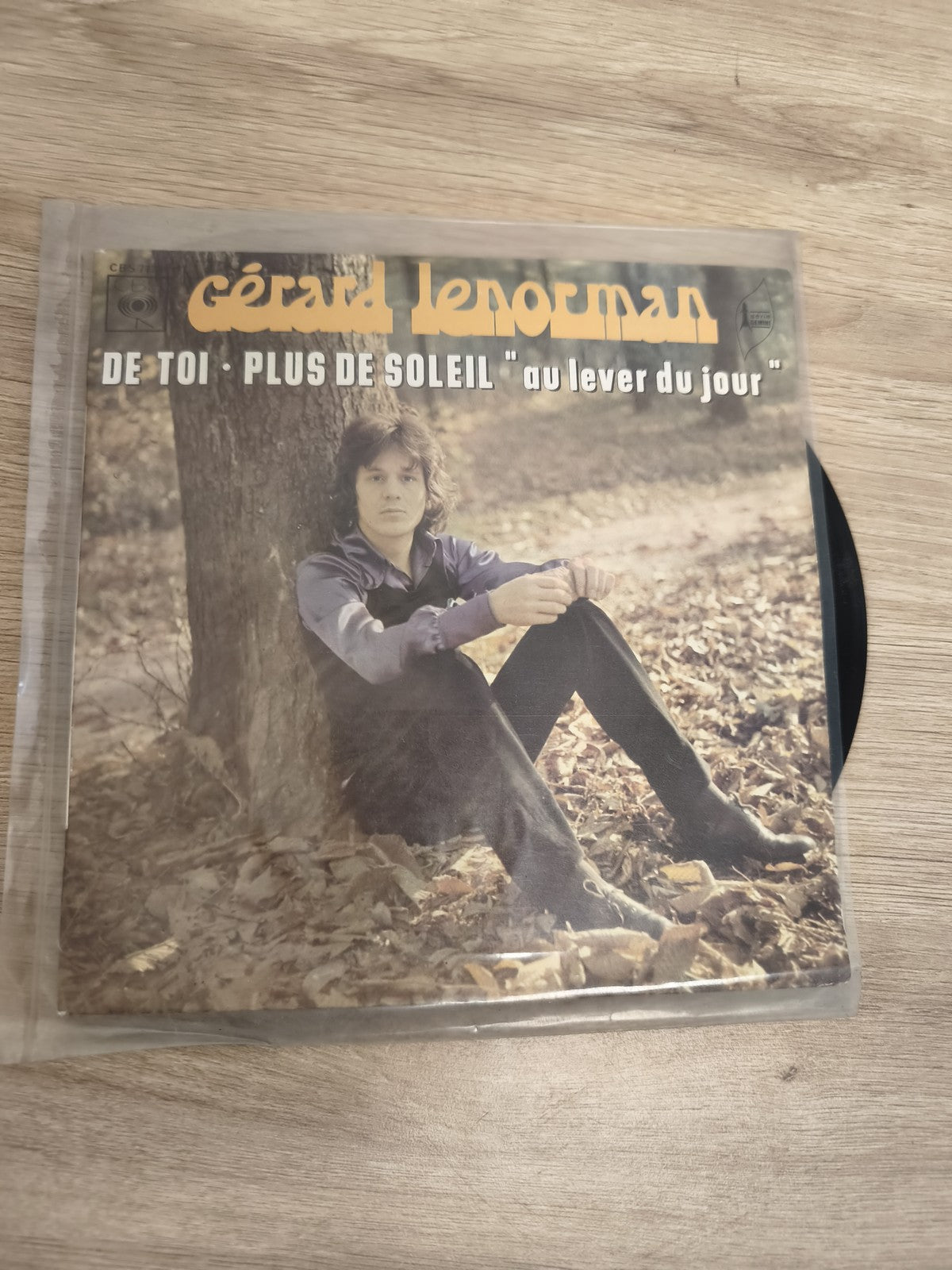 Vinyle 45 tours Gérard Lenorman De Toi Plus de Soleil au lever du jour pochette