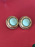 Paire de boucles d?oreilles vintage ancien style rétro authentique collection