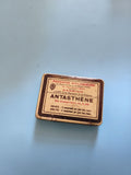 Petite boîte publicitaire ancienne en métal Antasthène vintage rétro collection