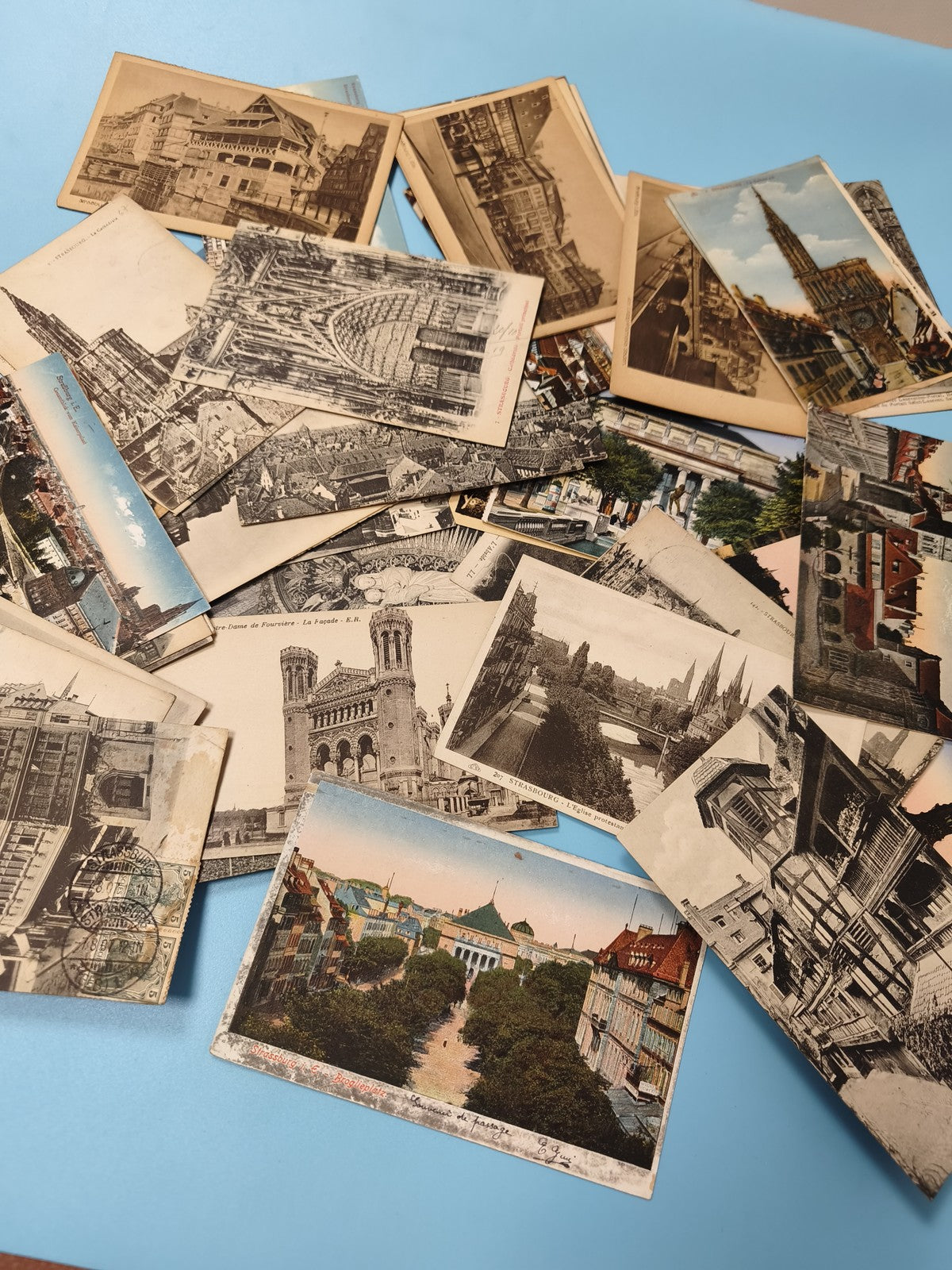 Lot cartes postales anciennes CPA villes France paysages architecture (Ref 4)