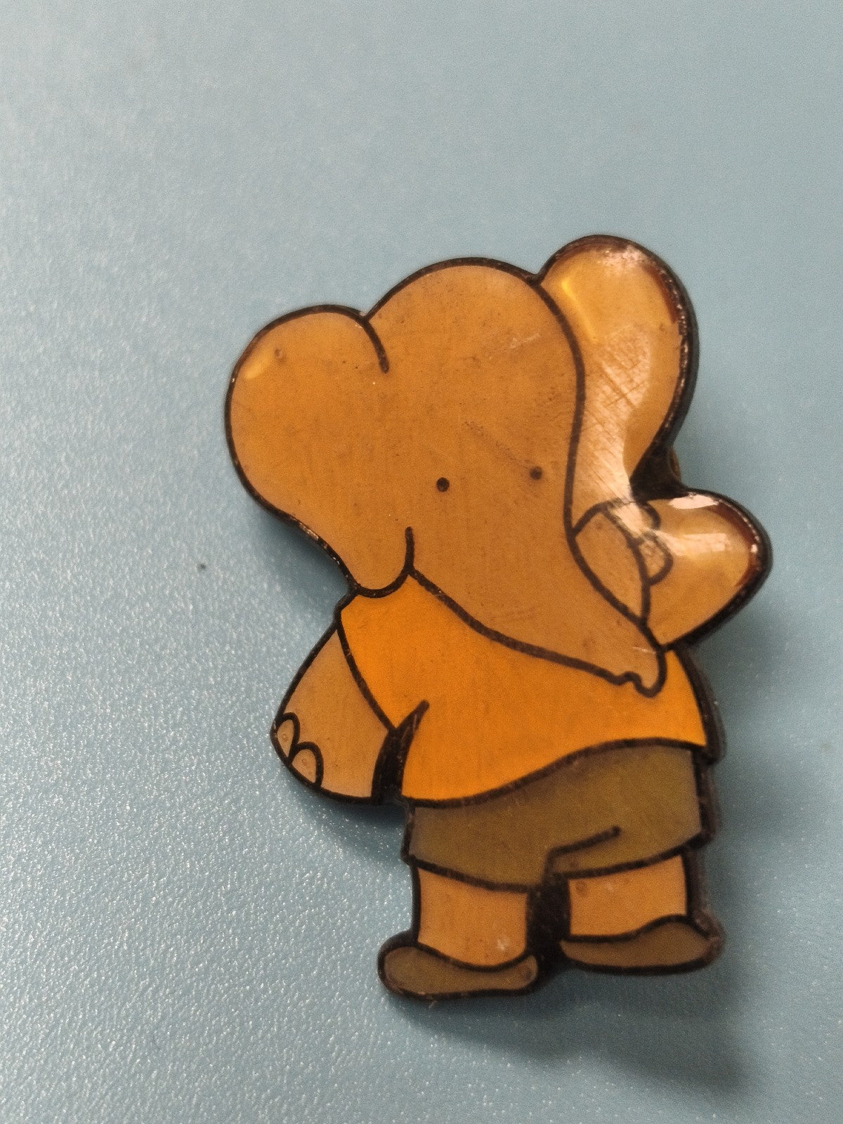 Vintage pin's Babar ancien ? éléphant jaune, personnage BD, collection