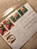 Lettre affranchie timbres dinosaures République du Mali paléontologie philatélie