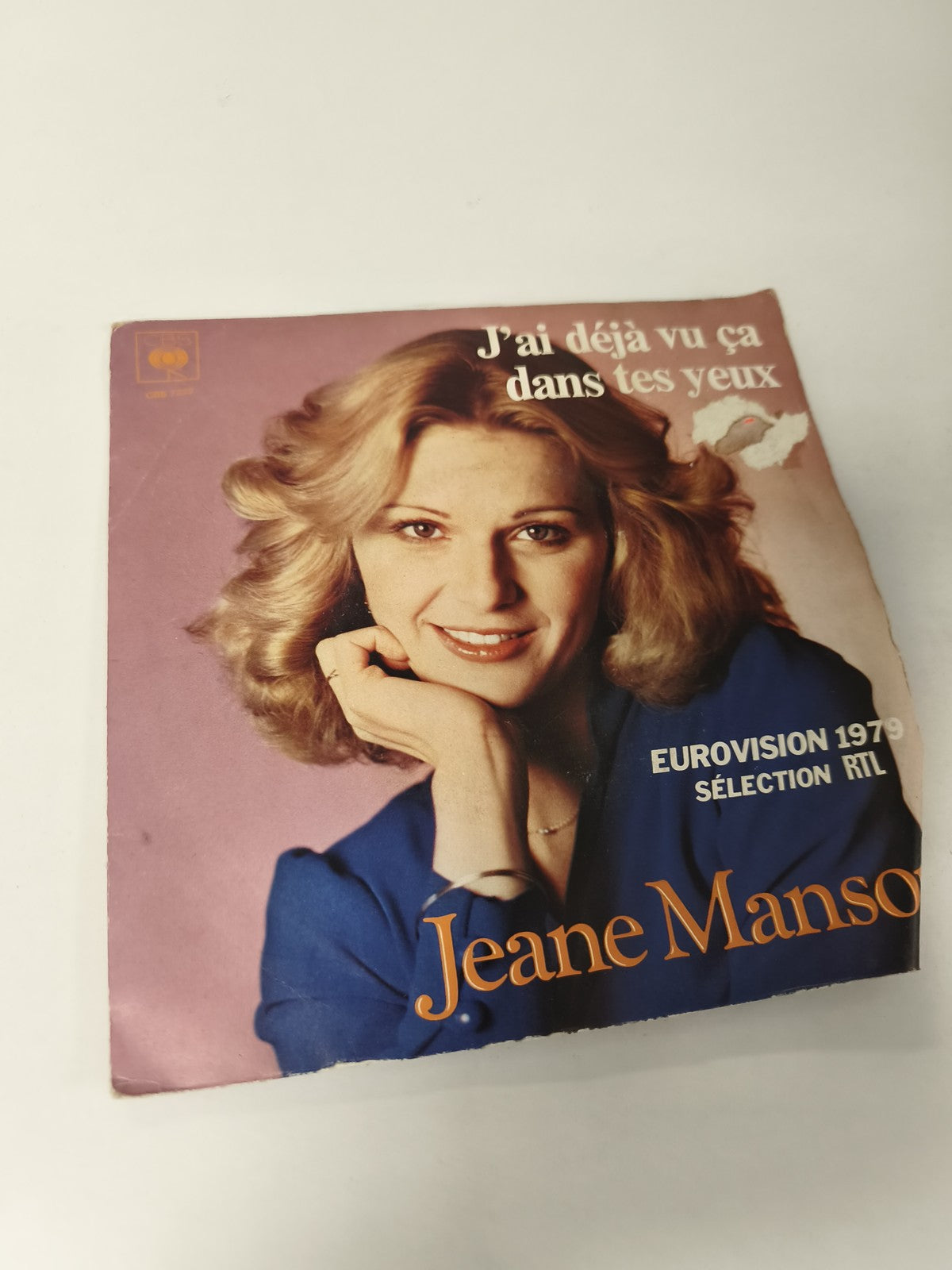 Vinyle 45T ancien Jeane Manson rétro, disque vintage collection chanson français