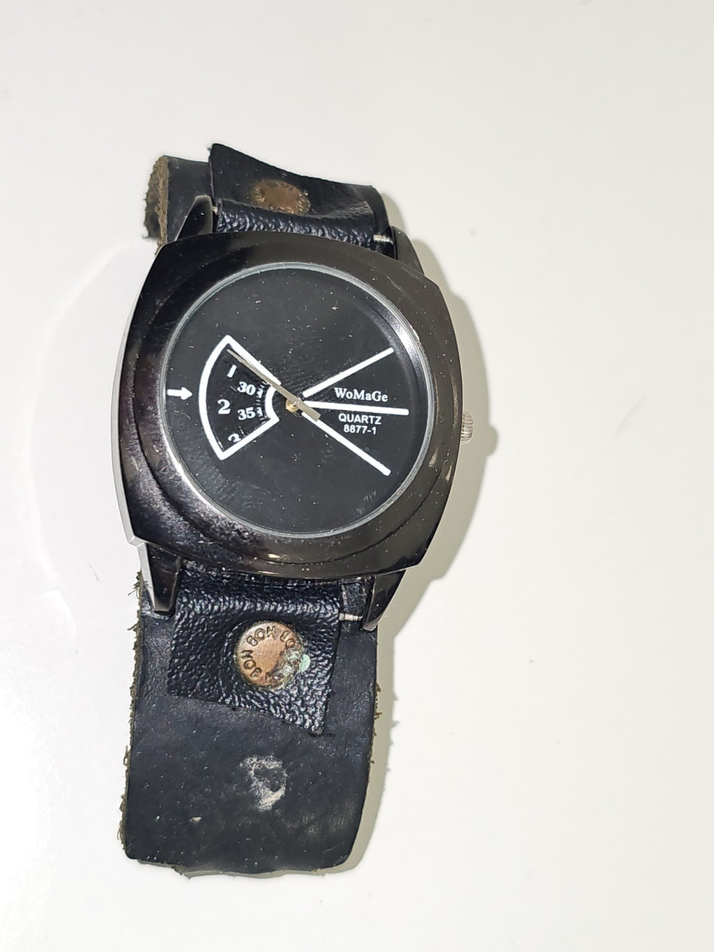 Montre rétro homme Womage 8877-1 quartz, ancienne, fonctionnelle, vintage collec