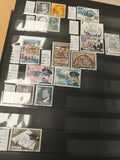 Timbres Espagne oblitérés lot thématique personnages monuments 1960s-1980s phila