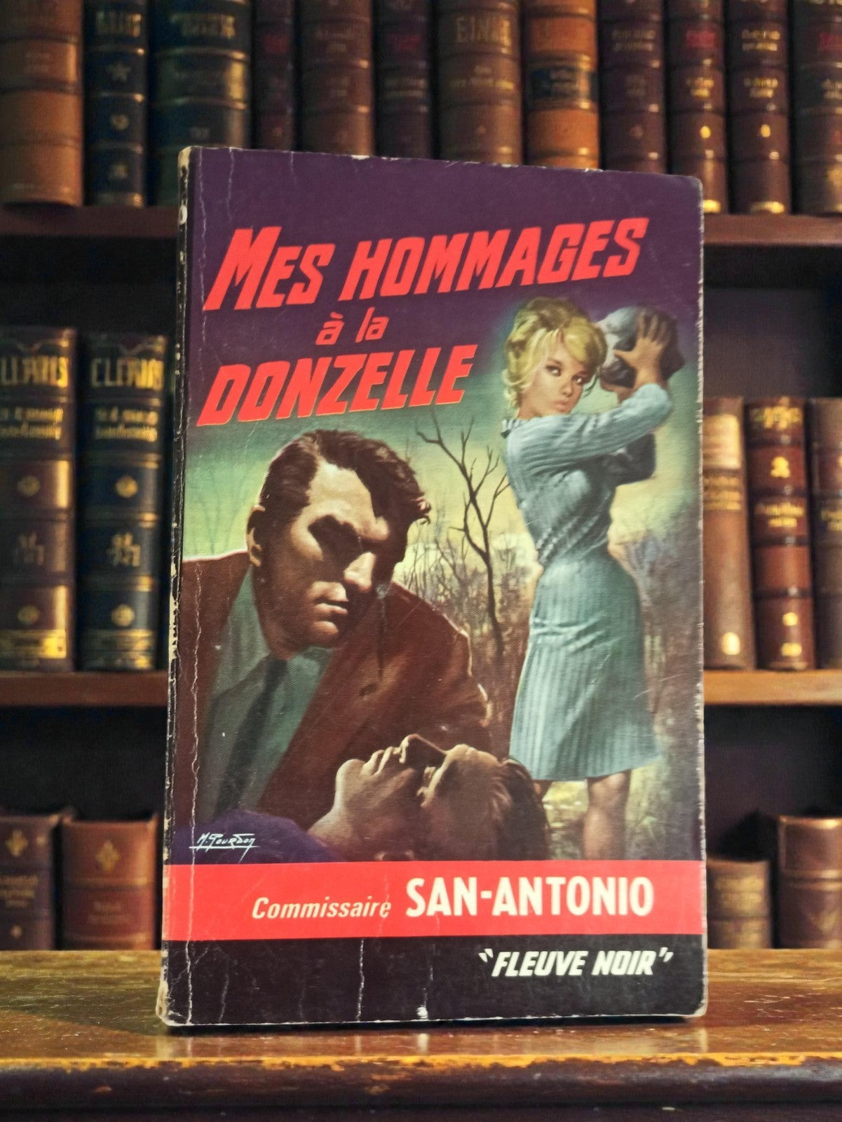 Livre poche vintage San-Antonio Mes hommages à la donzelle polar ancien rétro