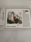 Feuillet artistique CEF Château de Ripaille philatélie illustration Odette Balli