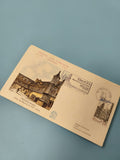 Enveloppe FDC premier jour émission Troyes Hôtel de Mauroy illustration timbre