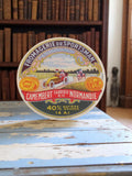 Étiquette camembert vintage Fromagerie du Sportsman Normandie auto 40% matière g