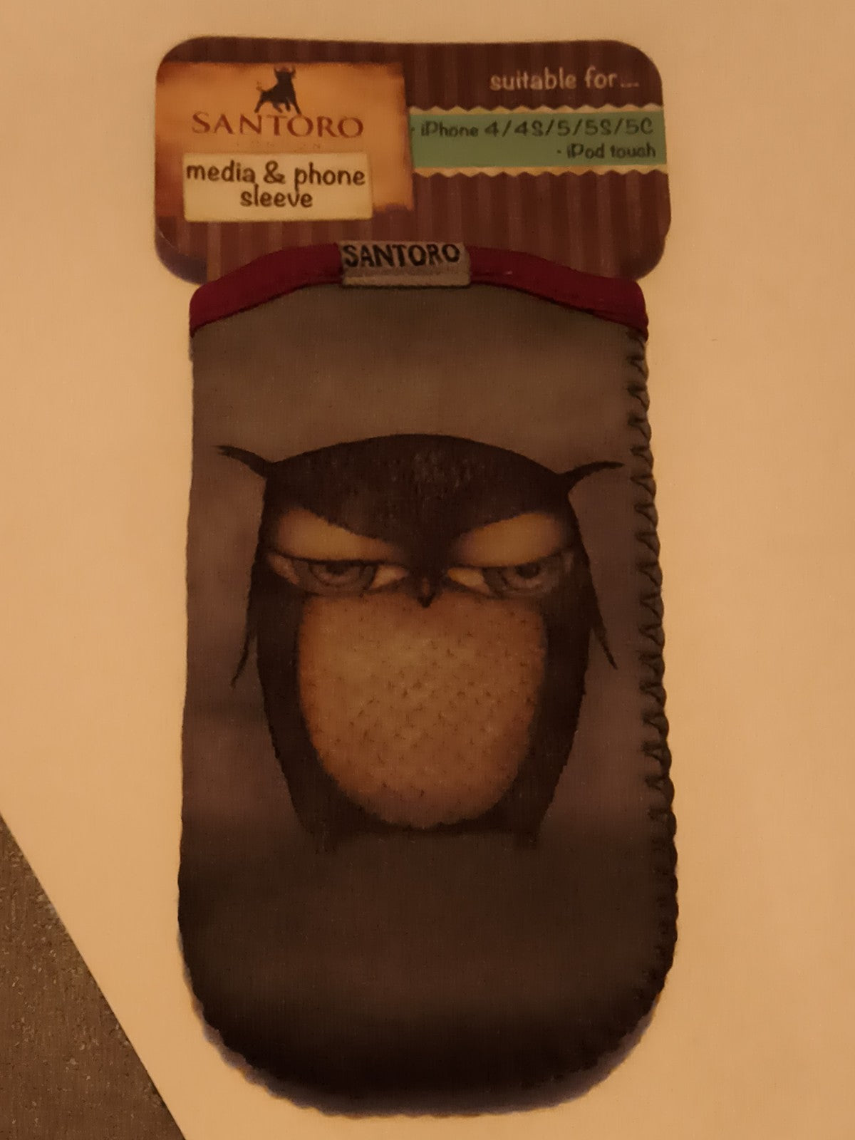 Housse téléphone Santoro hibou iPhone 4/4S/5/5S/5C iPod touch sleeve
