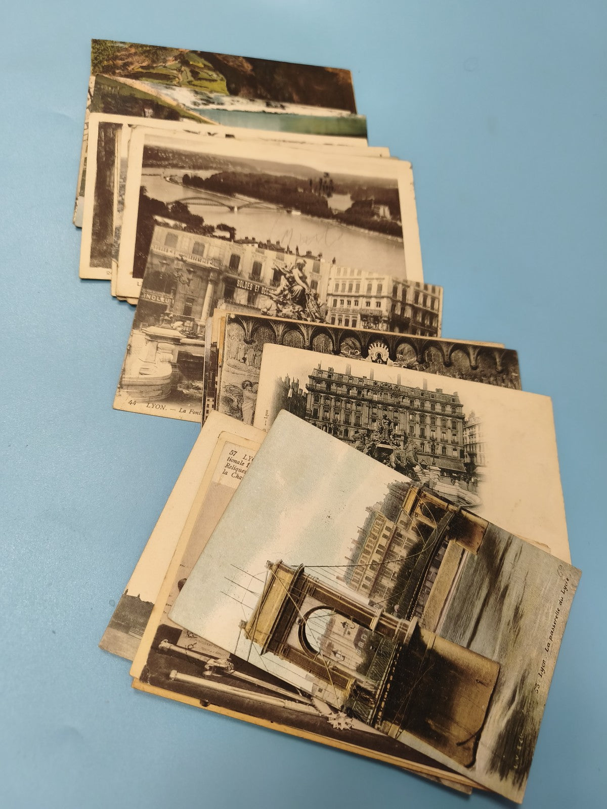 Lot cartes postales anciennes CPA divers paysages et villes France vintage