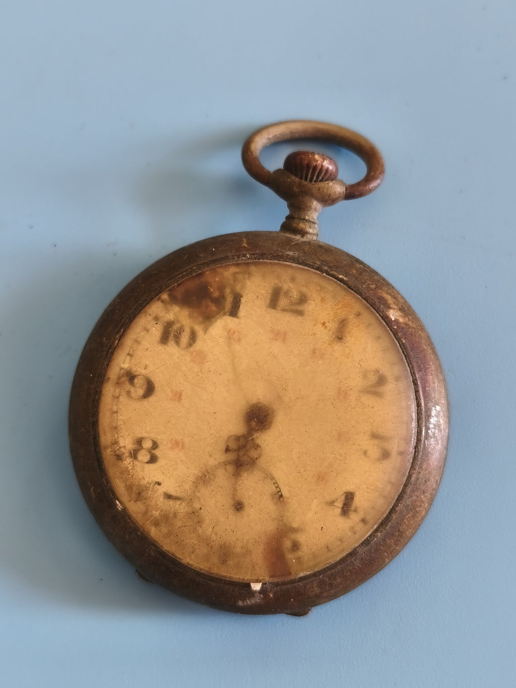Montre de poche ancienne vintage à restaurer, collection horlogerie rétro rare