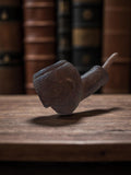Pipe sculptée ancienne début XXe, tête d?homme, marque Ancienne, vintage