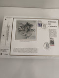 Feuillet philatélique CEF UNESCO 1982 premier jour, illustration dragon, Paris