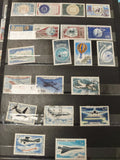Lot anciens timbres oblitérés France aviation et aérospatiale collection vintage