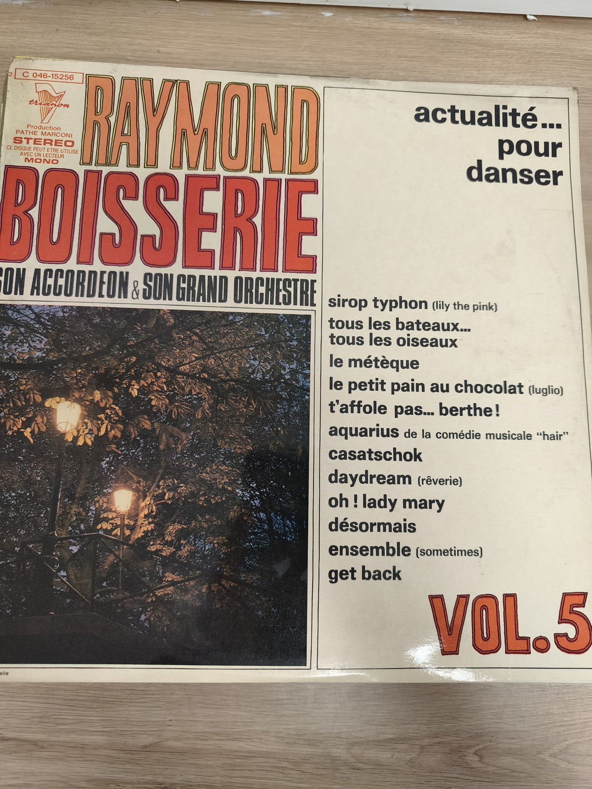 Vinyle 33T Raymond Boisserie Accordéon Grand Orchestre Actualité Pour Danser Vol