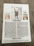 Feuillet philatélique Tavant Indre-et-Loire 1997 La Poste timbre 6,70 F