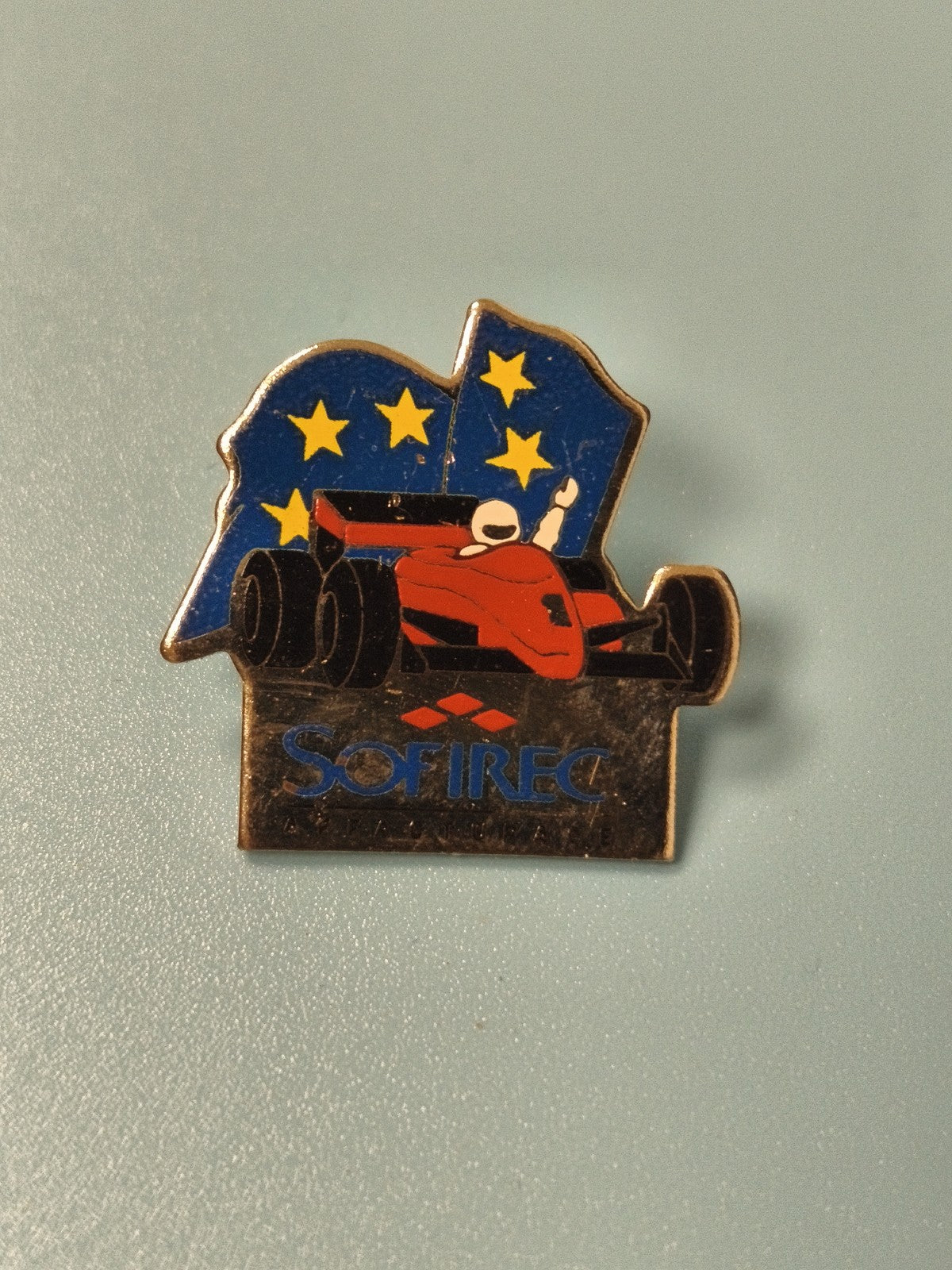 Vintage pin's SOFIREC Formule 1 auto course étoilée collection racing