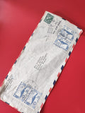 Enveloppe philatélie affranchie Philippines, timbres et cachets visibles