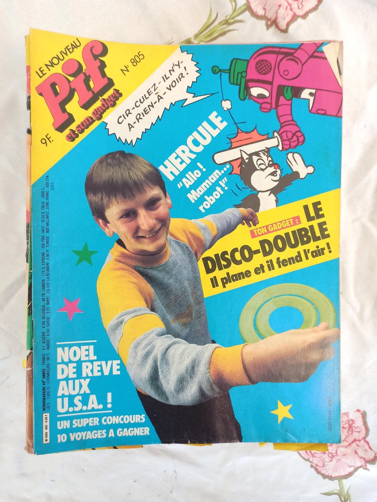 Magazine Pif Gadget n°805 vintage rétro années 80, presse ancienne enfant
