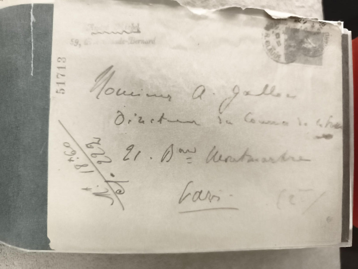 Lettre ancienne Paris 1860 cachet oblitéré manuscrit Montmartre philatélie