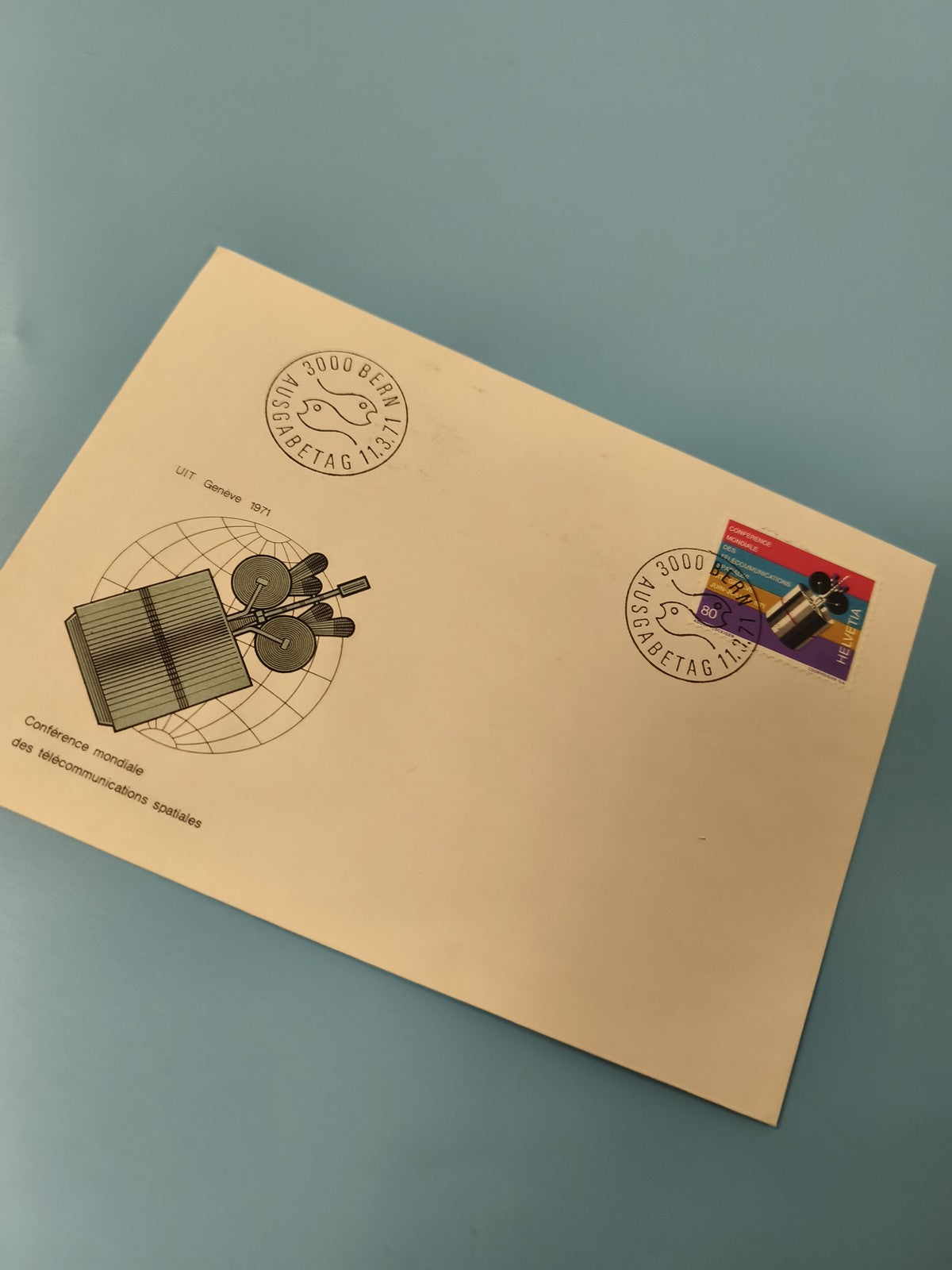 Enveloppe FDC premier jour d?émission Conférence télécommunications spatiales Su