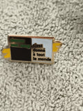 Pin's vintage donneur de sang message solidaire années 90 (Ref 1)