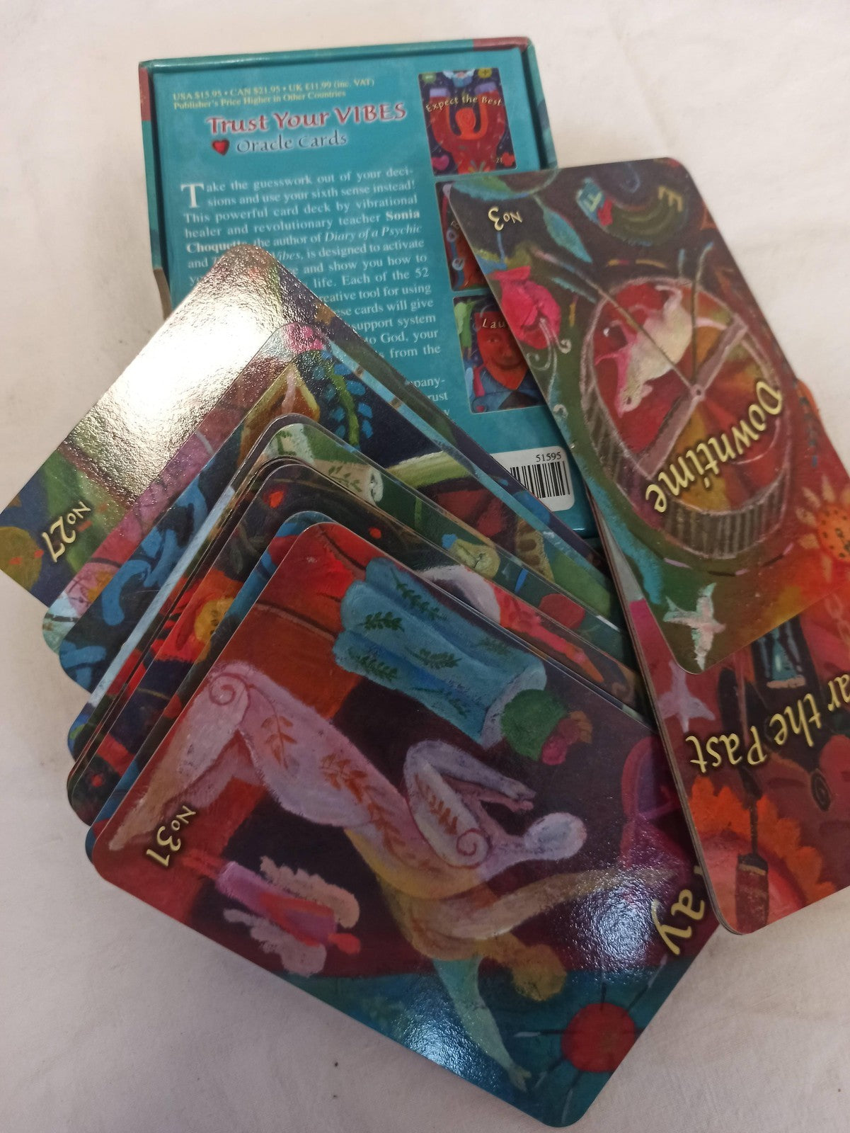 Jeu de cartes oracle Trust Your Vibes Sonia Choquette, éveil 6e sens, guide
